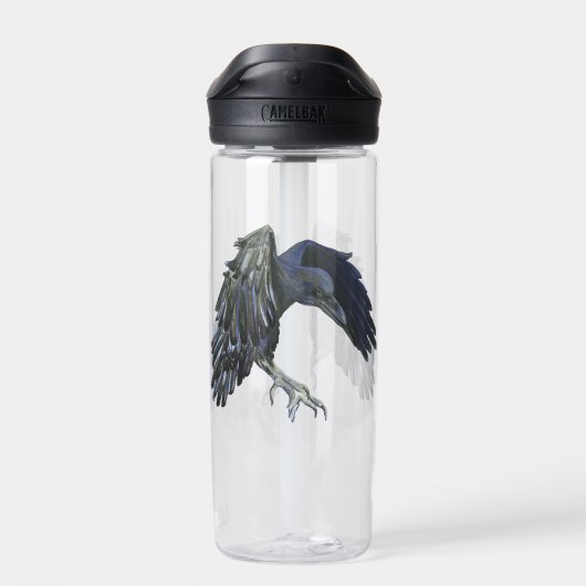 Black Crow Master of Time Illustratie Waterfles (Achterkant)