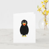 Black Crow Note-kaarten Kaart (Gele Bloem)