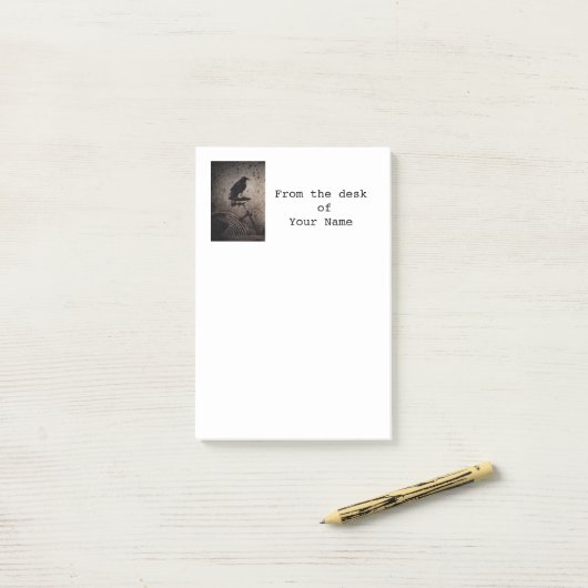 Black Crow op  Bike Post-it® Notes (Op bureau)