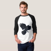 BLACK CROW Oplopend Shirt met 3/4 mouwen (Voorkant volledig)