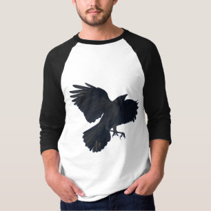 BLACK CROW Oplopend Shirt met 3/4 mouwen