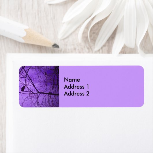 Black Crow Paars Sky Etiket (Insitu)