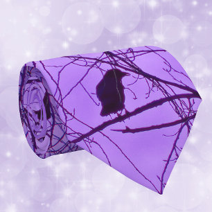 Black Crow Paars Sky Stropdas