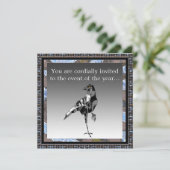 Black Crow Party uitnodiging (Staand voorkant)