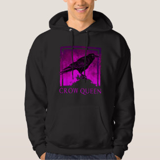 Black Crow Queen Bird Watching Idea Raven Crows Hoodie