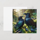 Black Crow Raven Bird Art (Voorkant / Achterkant)