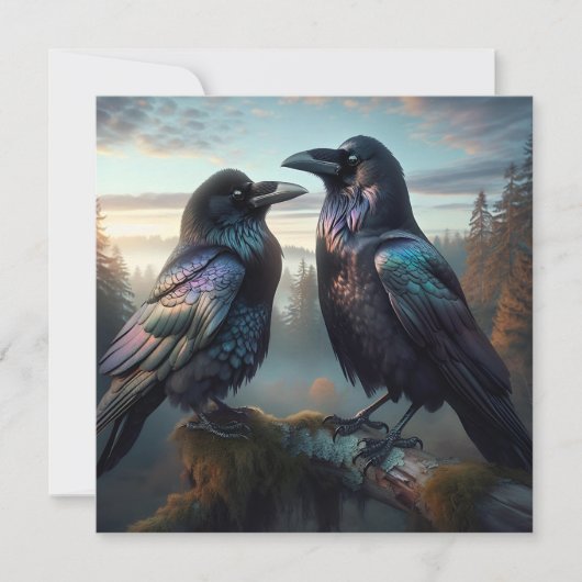 Black Crow Raven Bird Art (Voorkant)