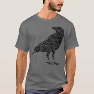 Black Crow Raven Bird Silhouette T-shirt