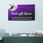 Black Crow Raven Silhouette op Moon Edgy Gothic Spandoek (Beurs)
