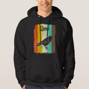 Black Crow Shirt Retro 70s Vogelliefhebber Art