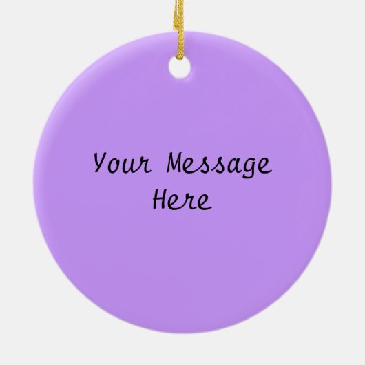 Black Crow Silhouette in Barren Branches Paars Keramisch Ornament (Achterkant)