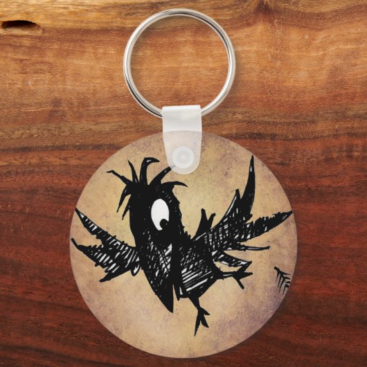 Black Crow Sleutelhanger (Voorkant)