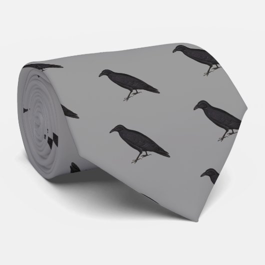 Black Crow Stropdas (Opgerold)