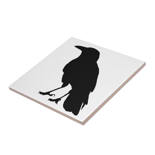 Black Crow Tile 3 Tegeltje (Zijkant)