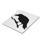 Black Crow Tile 4 Tegeltje (Zijkant)