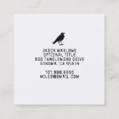 Black Crow Visitekaartje (Achterkant)