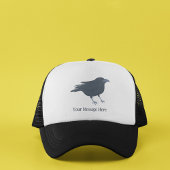 Black Crow Vogel Illustratie Gepersonaliseerd Trucker Pet