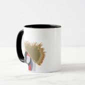 Black Crowned Crane Bird Wildlife Mok (Voorkant links)