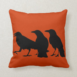 Black Crows Pillow Kussen