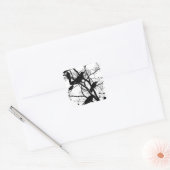 Black Crows Vierkante Sticker (Envelop)