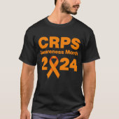 Black CRPS Awareness 2024 T-shirt (Voorkant)