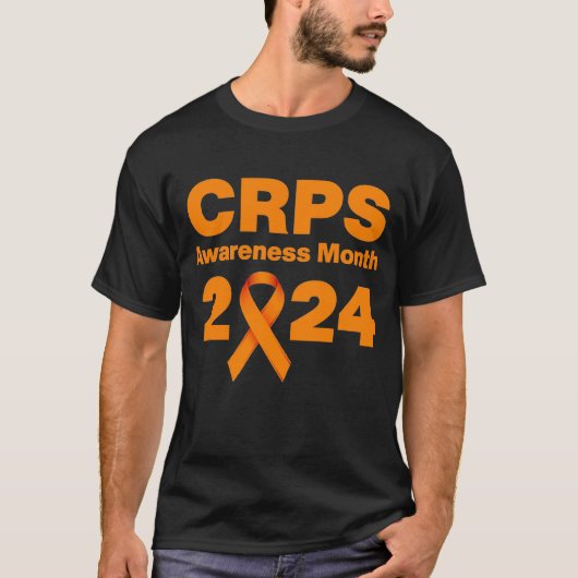 Black CRPS Awareness 2024 T-shirt (Voorkant)