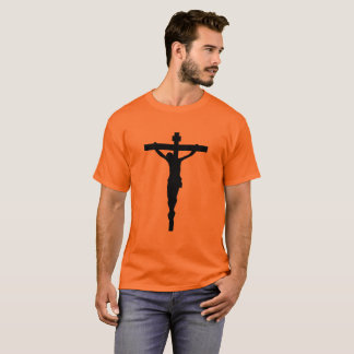 Black Crucifix T-Shirt Christelijk-katholieke Jezu