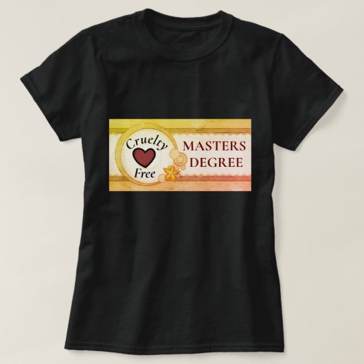 Black Cruelty Free Animal Rights Women's T-shirt (Design voorkant)