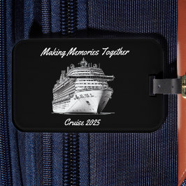 Black Cruise Memories PERSONALISEREN Bagagelabel