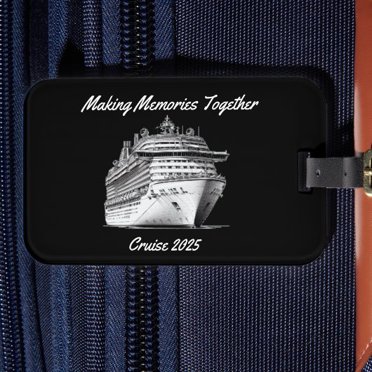 Black Cruise Memories PERSONALISEREN Bagagelabel