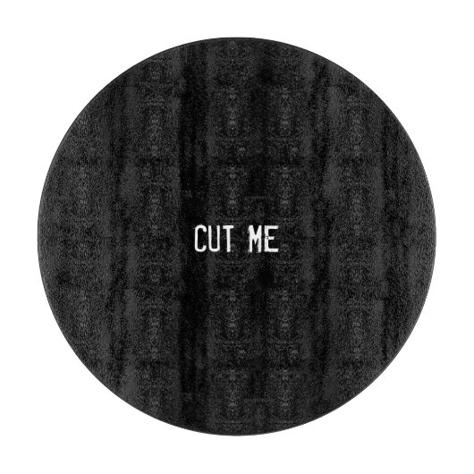 Black Cryptic Dark Moody Spooky Sinister CUT ME Snijplank (Voorkant)