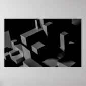 BLACK CUBE POSTER (Voorkant)