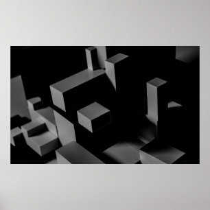 BLACK CUBE POSTER