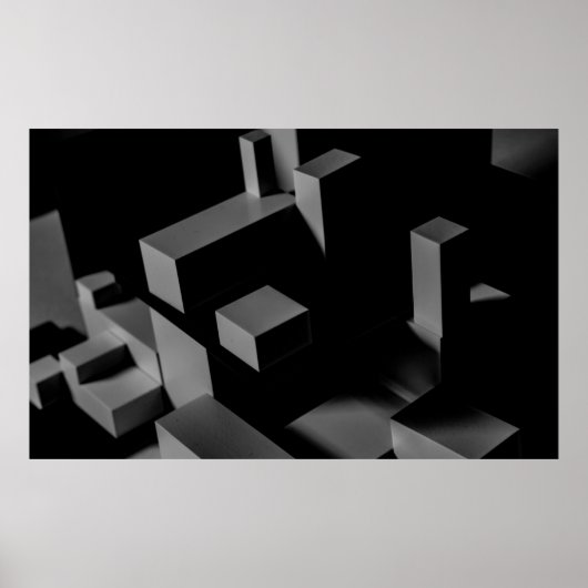 BLACK CUBE POSTER (Voorkant)