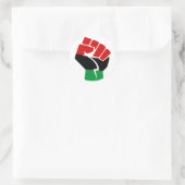 Black Culture Maters Ronde Sticker (Tas)