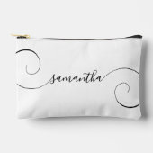 Black Curly Handtekening Naam Etui (Voorkant)