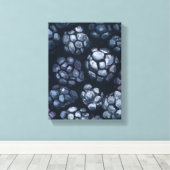 Black Currant Painting - Still-Life Illustration Canvas Afdruk (Insitu (Houten vloer))