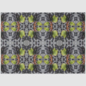 Black Currants Berries & Green Leaf Pattern Tissuepapier (Voorkant)