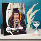 Black Curved Lijst Photo Afstuderen Fotoplaat (Zijkant)