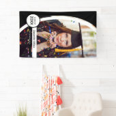 Black Curved Lijst Photo Afstuderen Spandoek (Insitu)