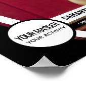 Black Curved Lijst School Photo Poster (Hoek)