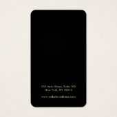 BLACK Custom Add Logo Earling Visitekaartje (Achterkant)