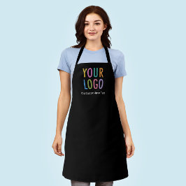 Black Custom Business Apron met persoonlijke Logo Schort