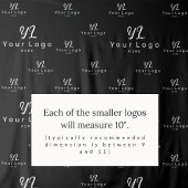 Black Custom Business Logo Backdrop Trade show Wandkleed