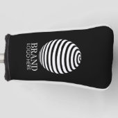 Black Custom Business Logo Company Golfheadcover (Voorkant)