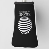 Black Custom Business Logo Company Golfheadcover (Draai 90)