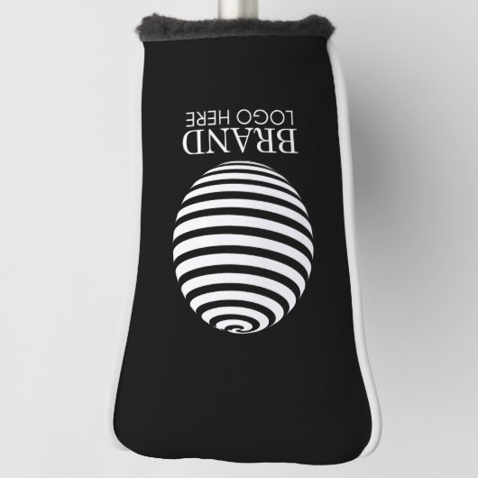 Black Custom Business Logo Company Golfheadcover (Draai 90)