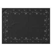 Black Custom Business Logo Trade show Display Tabb Tafelkleed (Voorkant (Horizontaal))