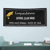 Black Custom Club Afstuderen Banner (Beurs)
