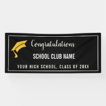 Black Custom Club Afstuderen Banner